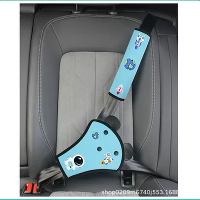 Seat belt shoulder pad Protector Shoulder Protector Cartoon Set - aerospace-blue-set