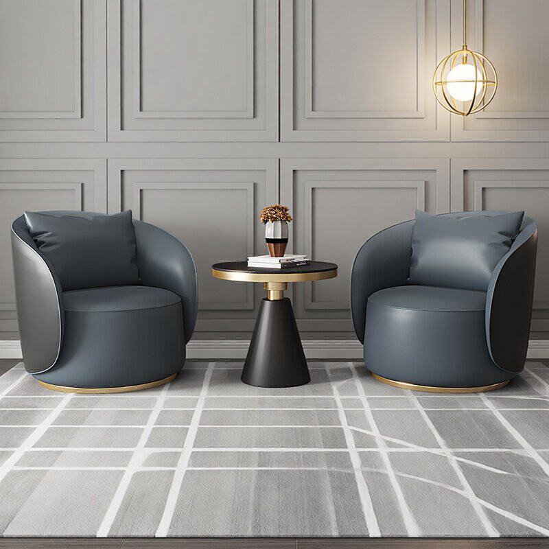 Hotel de lujo ligero recepción sala de ventas sofá / silla simple salón de belleza moderno simple combinación de mesas y sillas de ocio club
