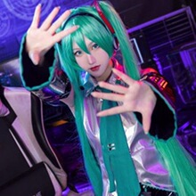 初音未来 MIKU公式服漆皮cosplay服日本少女动漫服装JK女套装