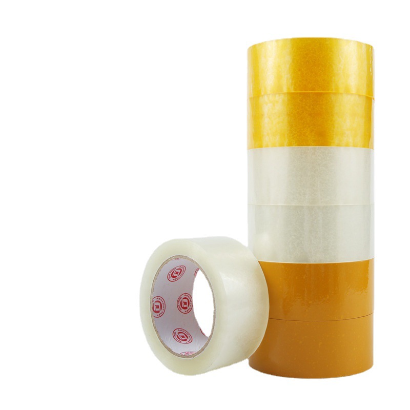 45mm60 封箱胶带打包装橡胶批发胶带大量透明胶带封箱胶 偏白胶带