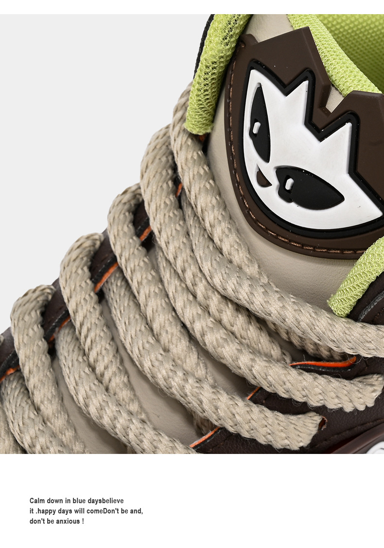 新益美 板鞋男新款小恶魔潮鞋运动时尚休闲高级板鞋