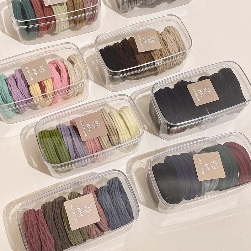 Anillo de cabello para niños, cuerda de cabello de cola de caballo alta, cuerda de cabello para niñas, alta elasticidad, banda de goma no lesionada, funda de cuero para niñas