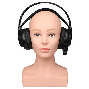 Head mold display stand with shoulder hat display head mold bald head mold head display stand wig display head mold