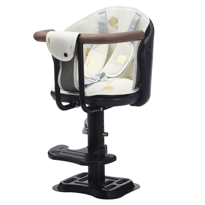 Vehicle Seat, Front-Mounted Battery: Electric car child seat - black-full-surround-plus-cushion