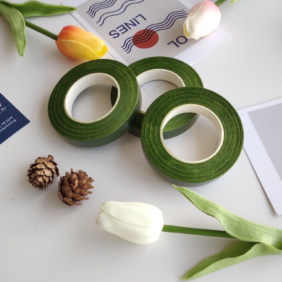 Ventas directas de fábrica cinta floral 27 m flor varilla cinta de papel crepé cinta de color al por mayor de producción de bricolaje