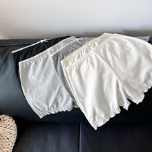 9101懒懒裤 浪漫少女花苞家居裤短裤家居裤宽松防走光安全裤A类棉