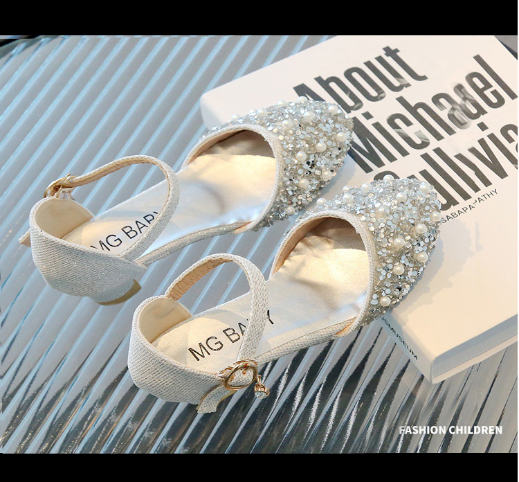 2024 frühjahr/Sommer Neue Mädchen der Wasser Diamant Prinzessin Kleine Leder Student Perle Einzelnen Schuhe Große kinder Tanz schuh_voghion.com