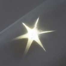 PVC羊皮纸灯罩材料三3D立体透光六角星星灯箱圣诞DIY墙壁酒吧灯膜