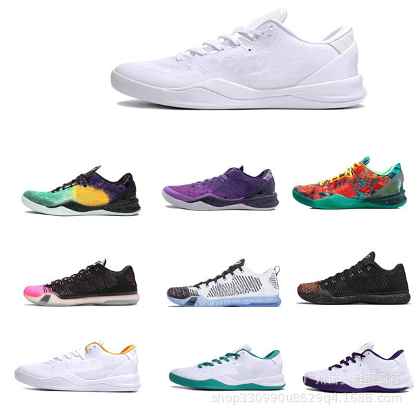 Wholesale Kobe's 8-generation basketball shoes low-top actual combat air cushion men's shoes non-slip wear-resistant ZK9 student cushioning breathable war boots