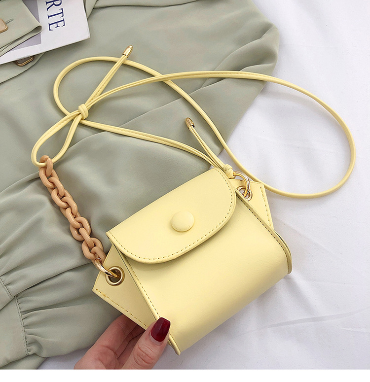 Mini Bolso Para Mujer Estilo Coreano Nuevo Bolso Cuadrado Pequeño De Cadena De Mensajero De Verano display picture 3