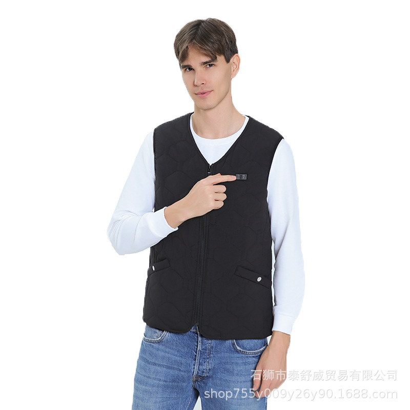 Fabricante de chaleco de calentamiento inteligente de invierno personalizado para producir chaleco de calentamiento eléctrico de calentamiento transfronterizo