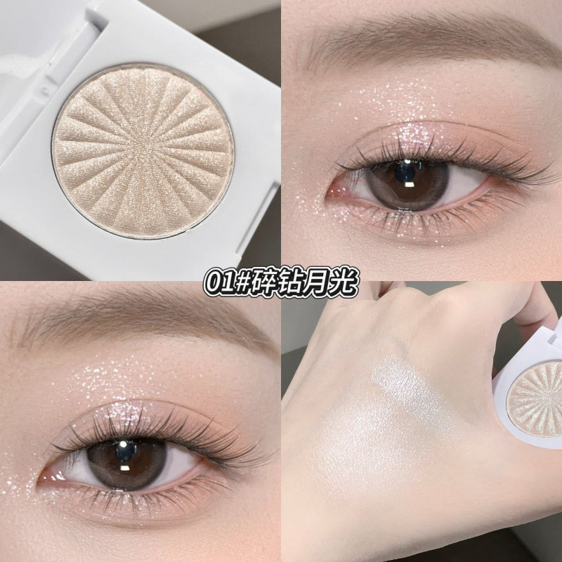 kakashow polvo monocromático de alto brillo facial, polvo de alto brillo fino, polvo de agua no volante, maquillaje transfronterizo