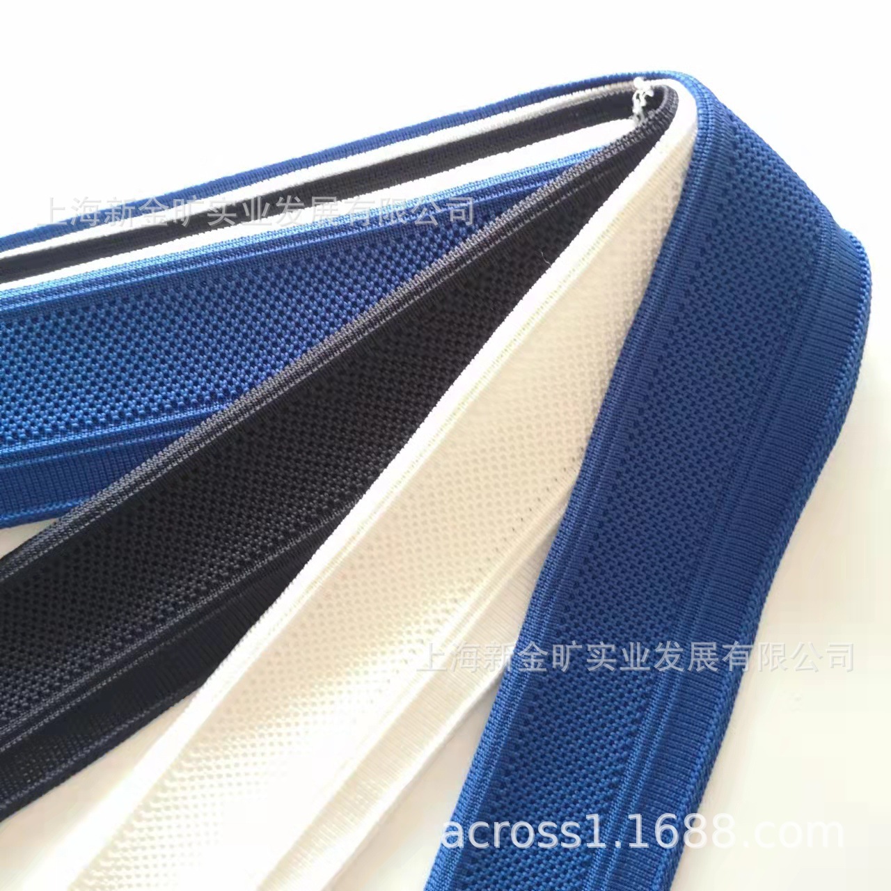 新金旷针织色织菠萝网格领子横机领扁机领服装领口袖口罗纹布料