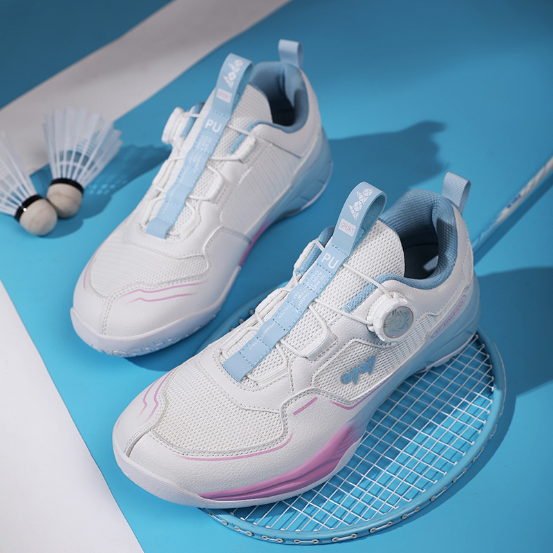 2026 New Cross-Border Sneakers with Rotating Buckle, Badminton Shoes for Men and Women, Outdoor Sports Running Shoes, Tennis Training Shoes