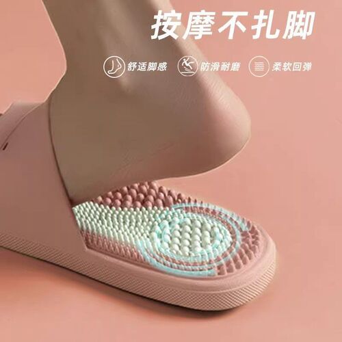 2025 New Summer Massage Slippers for Indoor Home Use, Elderly Cooling Slippers for Women with Anti-Slip Features, Gift for Seniors, Thick-Soled Slippers for Men
