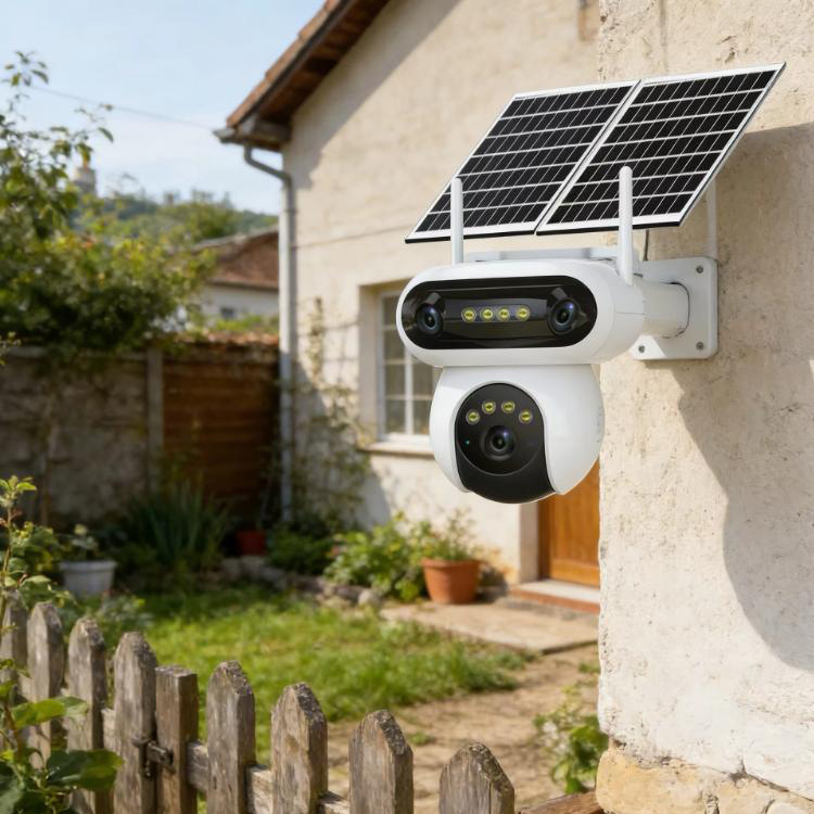 4G AOV cámara solar europea tres ojos AOV4G cámara solar doméstica sin flujo de vídeo