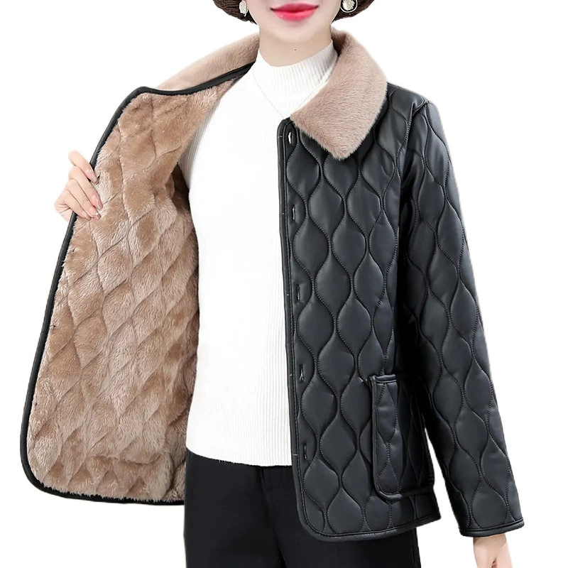 Демисезонная утепленная куртка-пальто для мамы, для middle age, oversize, 40-50-60 лет
