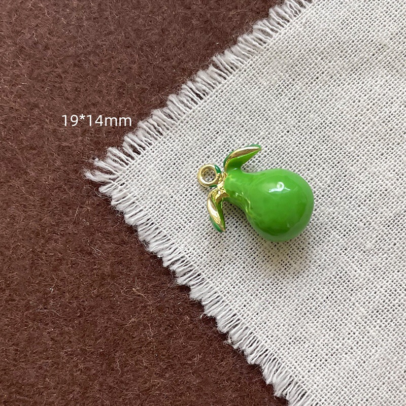 合金滴油可爱挂件立体榴莲草莓蛋糕摩托车樱桃串珠DIY手工手链配|undefined