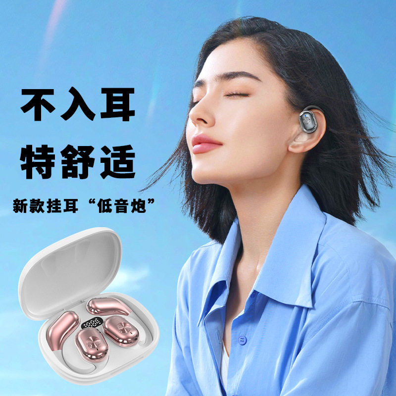 Wholesale OWS ear-hanging Bluetooth headset does not enter the ear plating noise reduction foreign trade explosions temu support a generation of hair Wholesale OWS ear-hanging Bluetooth headset does not enter the ear plating noise reduction foreign trade explosions temu support a generation of hair
