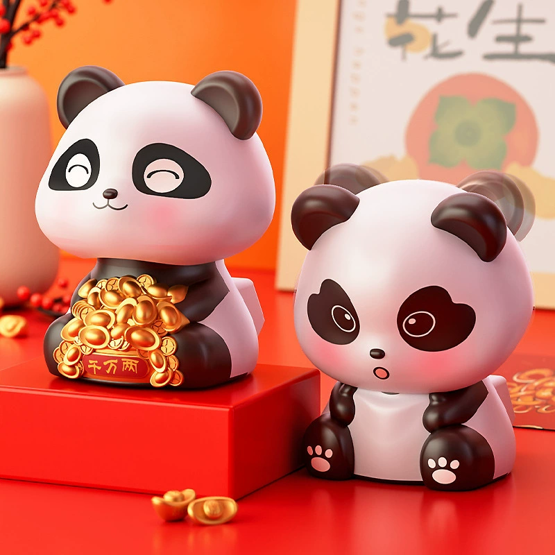 Creative table decorations solar-powered, creative gift, panda, for luck, Birthday gift, wholesale
