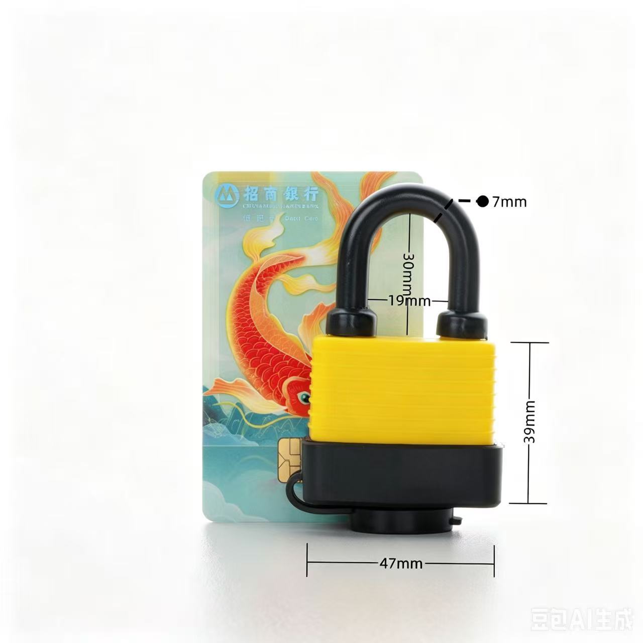 Multi-layer padlock, waterproof lock, rubber outdoor rust-proof and rain-proof household lock, universal outdoor small padlock