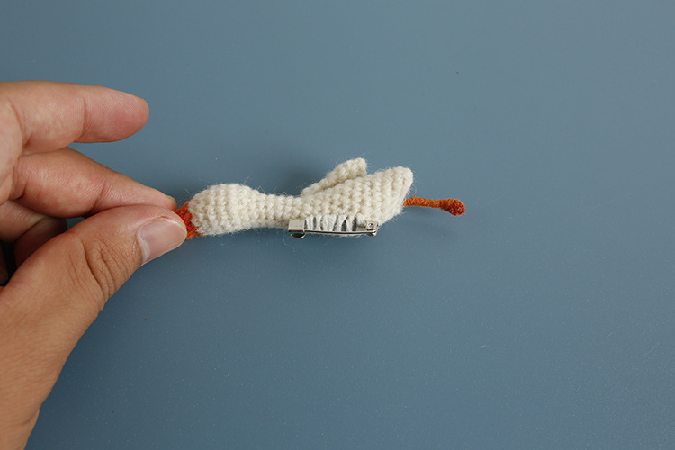 yarn Material Cute Pin Goose Yarn Knitting Women's Brooches 1 Piece