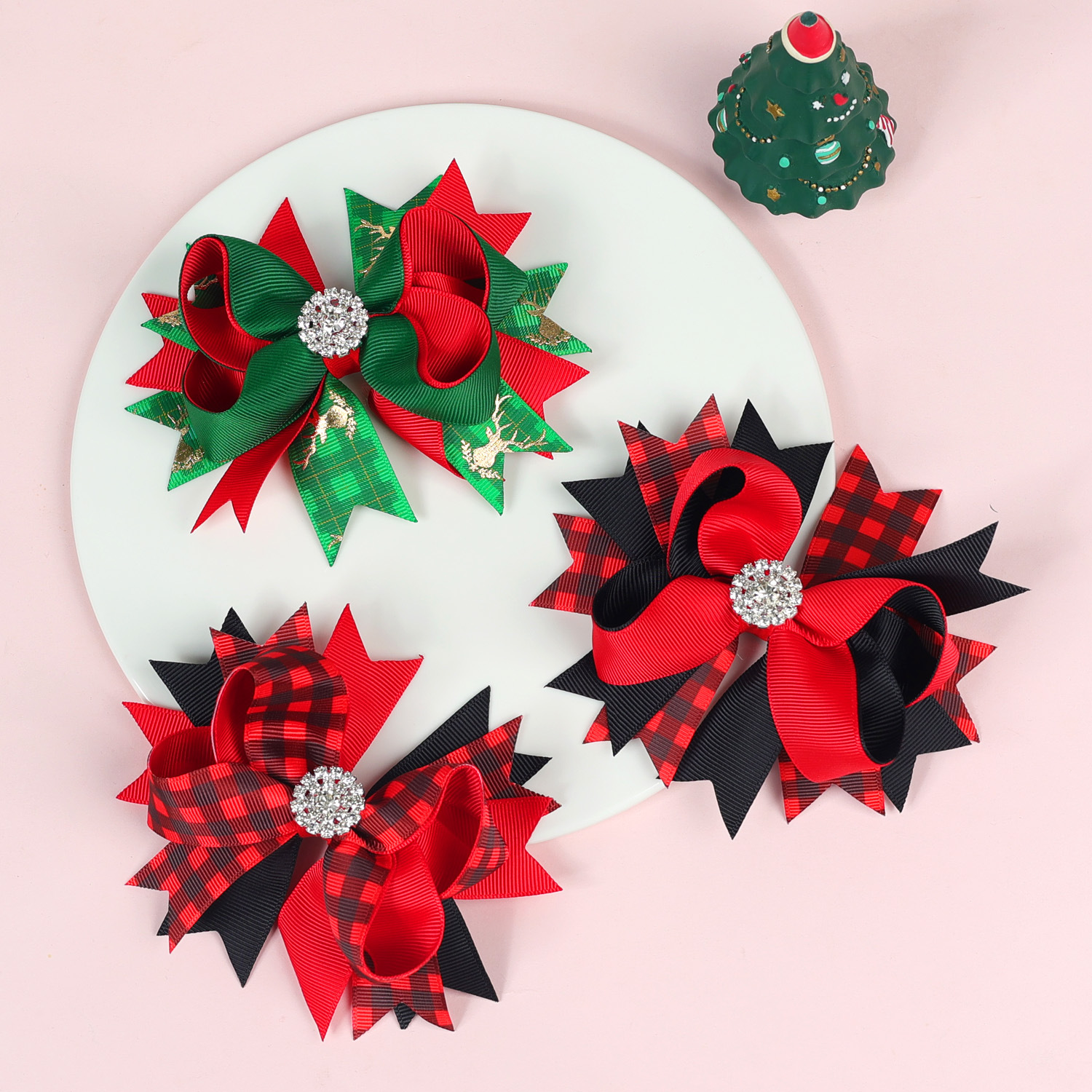 18g Weight Street Occasion Christmas Festival Women's Gender IG Style Style IG Style Women's Kids Hair Accessories 无