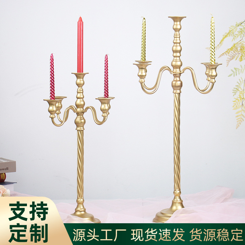 Transfronterizo hierro candelabro decoración hotel boda props ins vela Copa hogar sala de estar decoración de metal titular de la vela