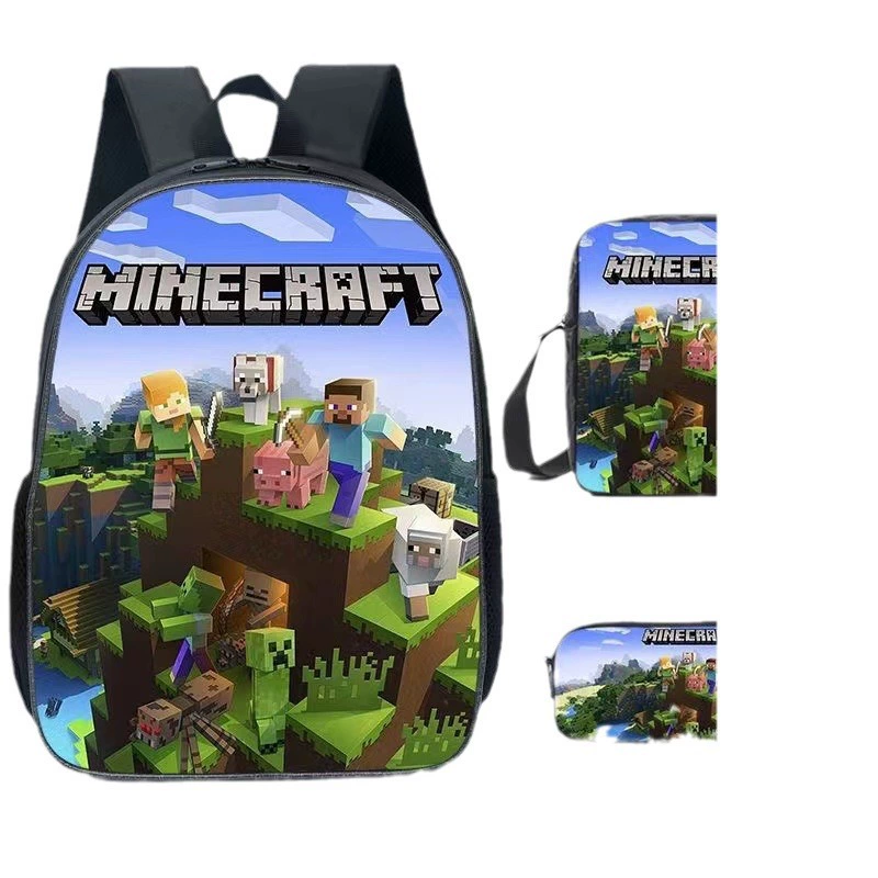 Minecraft школьный рюкзак мой мир игра периферия досуг рюкзак для блок-баггеров школьный набор