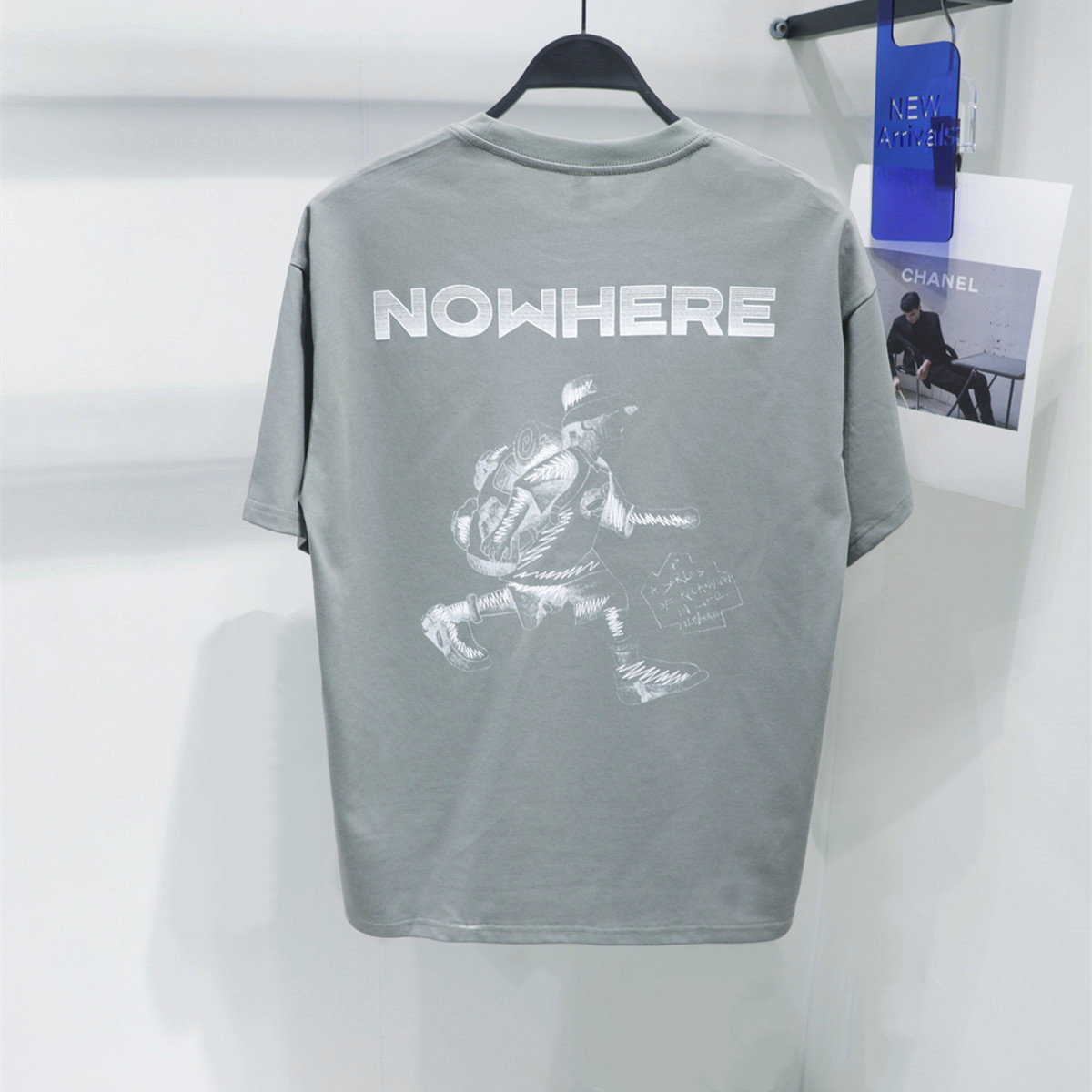 Original Design 2025 Summer New Fashion Cool Solona Hiking Print Crew Neck T-Shirt Slightly Loose Short Sleeve Men's