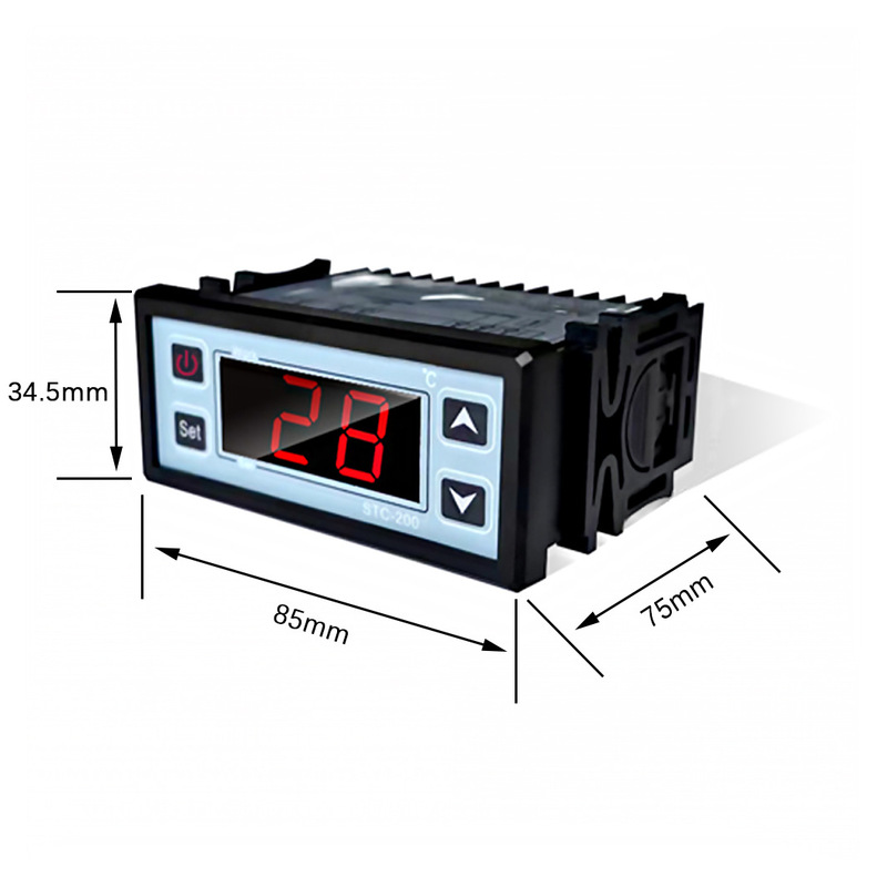 STC-200 factory direct refrigerator temperature controller cooling and heating alarm digital intelligent thermostat control STC-200 factory direct refrigerator temperature controller cooling and heating alarm digital intelligent thermostat control