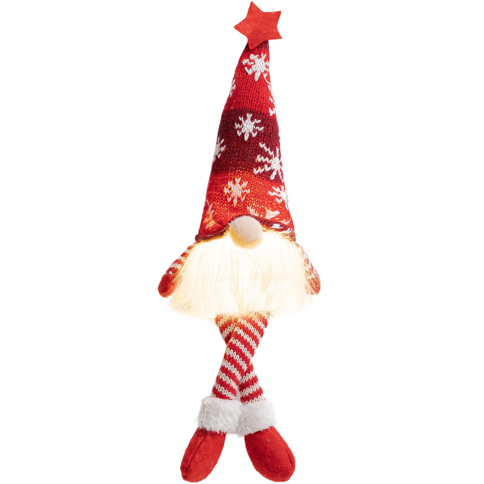 Muñecas de Navidad transfronterizas Gingerbread Man luminoso muñeca sin cara esquinilla adorable muñeca Rudolph decoraciones