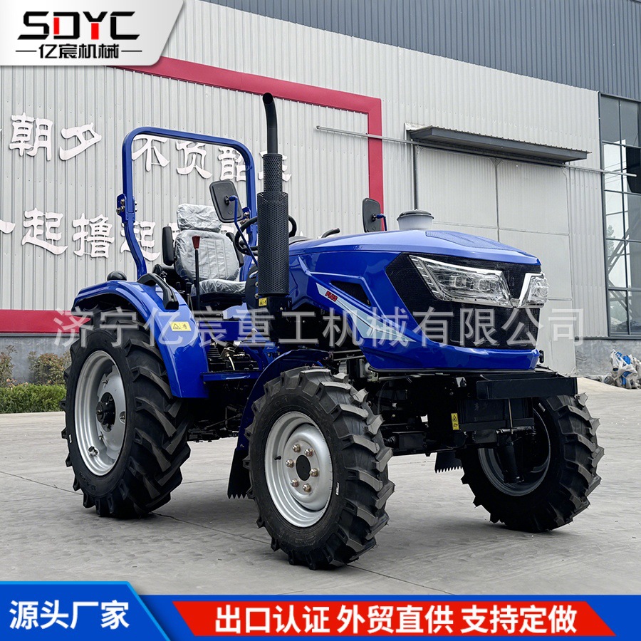 跨境农用拖拉机拉大犁大马力拖拉机40-120马力四驱轮式拖拉机