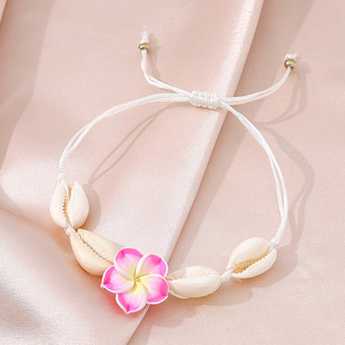 Processing of European and American cross-border Bohemian flower bracelet necklace handmade woven girly sweet necklace manufacturers