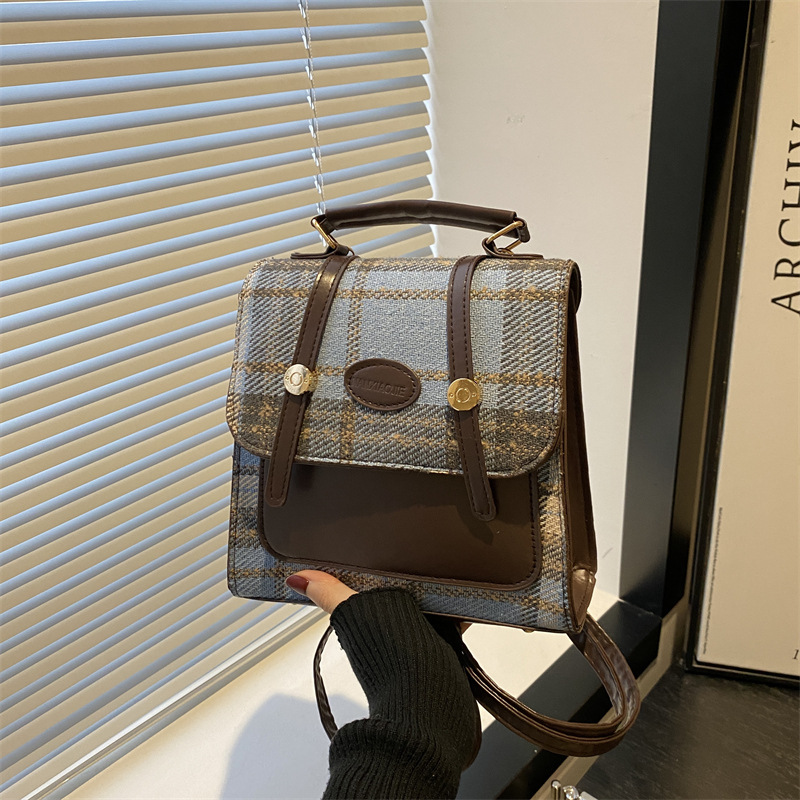 Mochila de cremallera de nicho de alto nivel para mujeres 2024 nueva moda mochila de damas para estudiantes multicolor de hombro