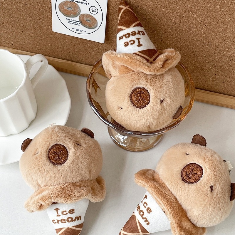 趣味のシミュレーションの食べ物のぬいぐるみのぬいぐるみのペンダントのキーホルダーのタコのサンドイッチの人形は牛の角のカバンの子供を賛美することができます。|undefined