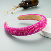 Brand sponge headband handmade, crystal, suitable for import, trend of season, new collection, internet celebrity