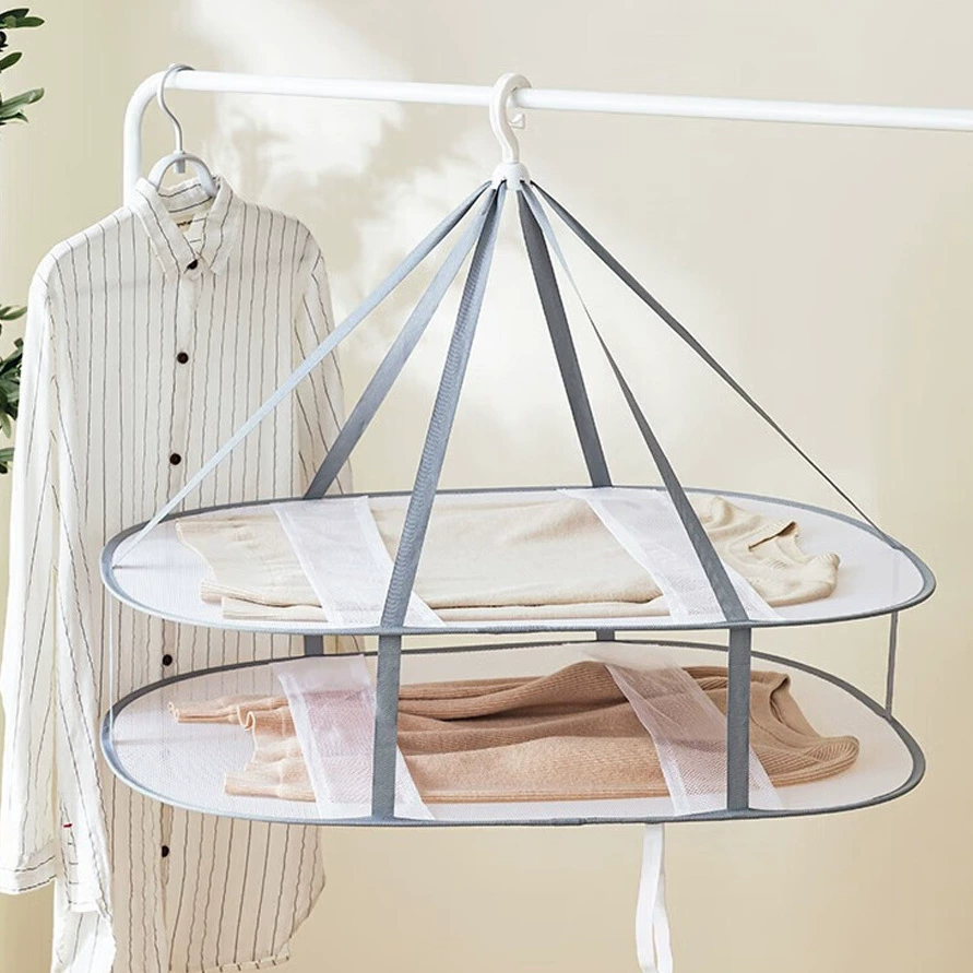 Многофункциональная ветрозащитная корзина для сушки носков, плоская сетчатая сумка для производителей, сетка для сушки одежды, артефакт для хранения на балконе