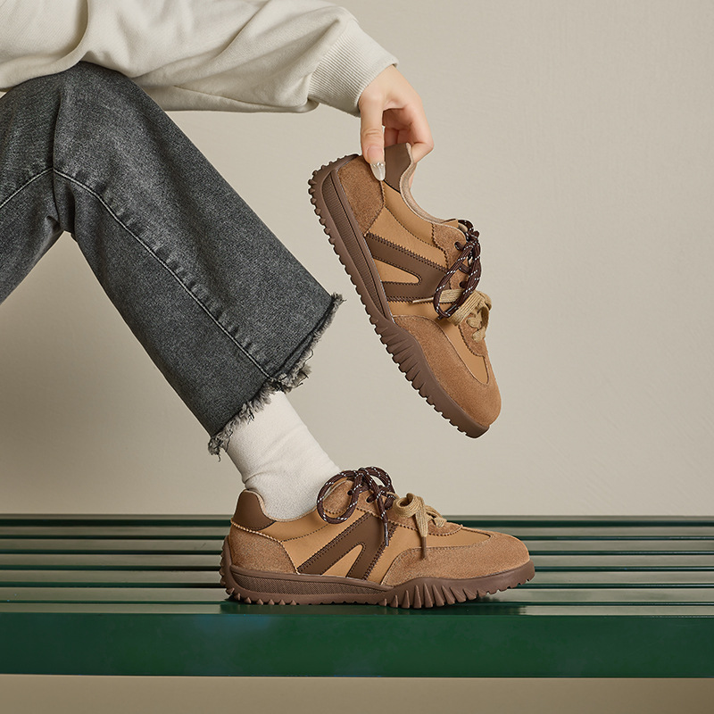 Augu Lion Dengde zapatos de entrenamiento para mujeres 2025 nuevo primavera zapatos de suela gruesa Meilad zapatos de skate retro casuales