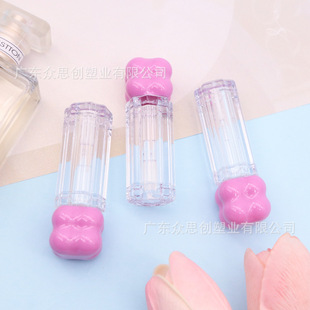 Injection Molding Small Capacity Octagonal Lip Gloss Tube Cute Cloud Cover Lip Glaze Tube Cosmetics Packaging Material Manufacturer Direct Delivery