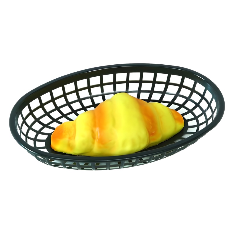 工場はプラスチックの果物かごのカラー楕円の透かし彫りの果物の野菜のかごのポテトチップスのハンバーガーのかごのフライドチキンのパンのかごを供給します。|undefined