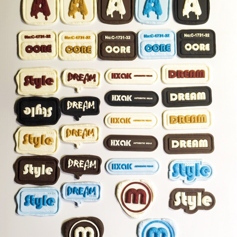 Pvc Drip-Molded Trademark Style English Core and Other Trendy Shoe and Hat Brand Rubber Decorative Patches Silicone Stickers Clothing Accessories Pvc Drip-Molded Trademark Style English Core and Other Trendy Shoe and Hat Brand Rubber Decorative Patches Silicone Stickers Clothing Accessories