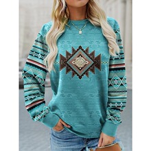 I 70252 Abstract Print Hoodie ����ӡ������ ����ѷ�羳ŷ
