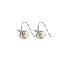 Tide, fashionable advanced earrings with bow from pearl, light luxury style, high-quality style