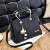 Summer bag strap, capacious fashionable one-shoulder bag, European style