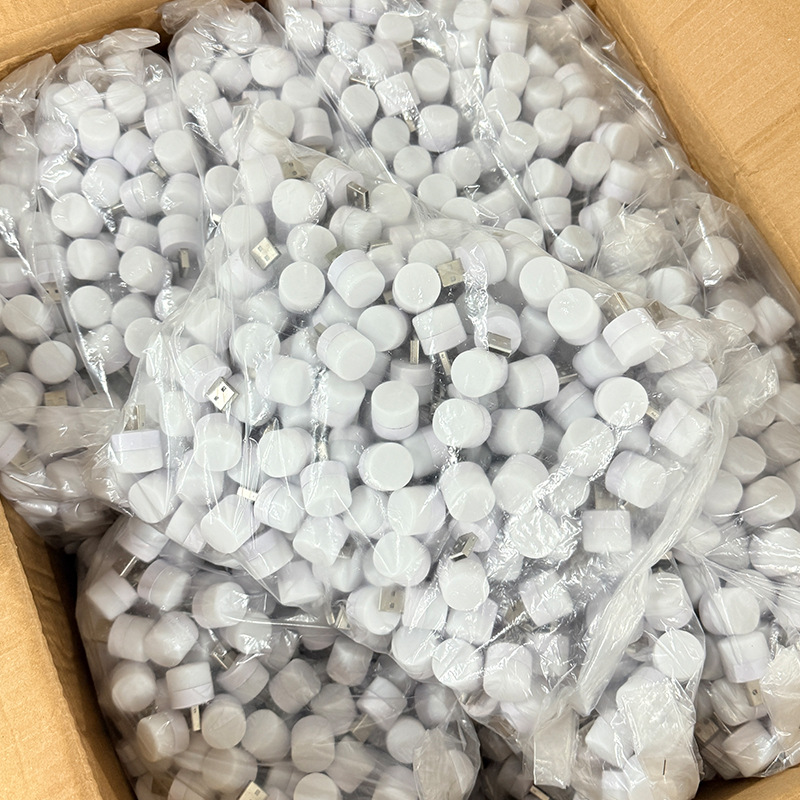 USB小夜灯迷你节能小灯学生宿舍床头USB接口氛围灯圆形小夜灯批发