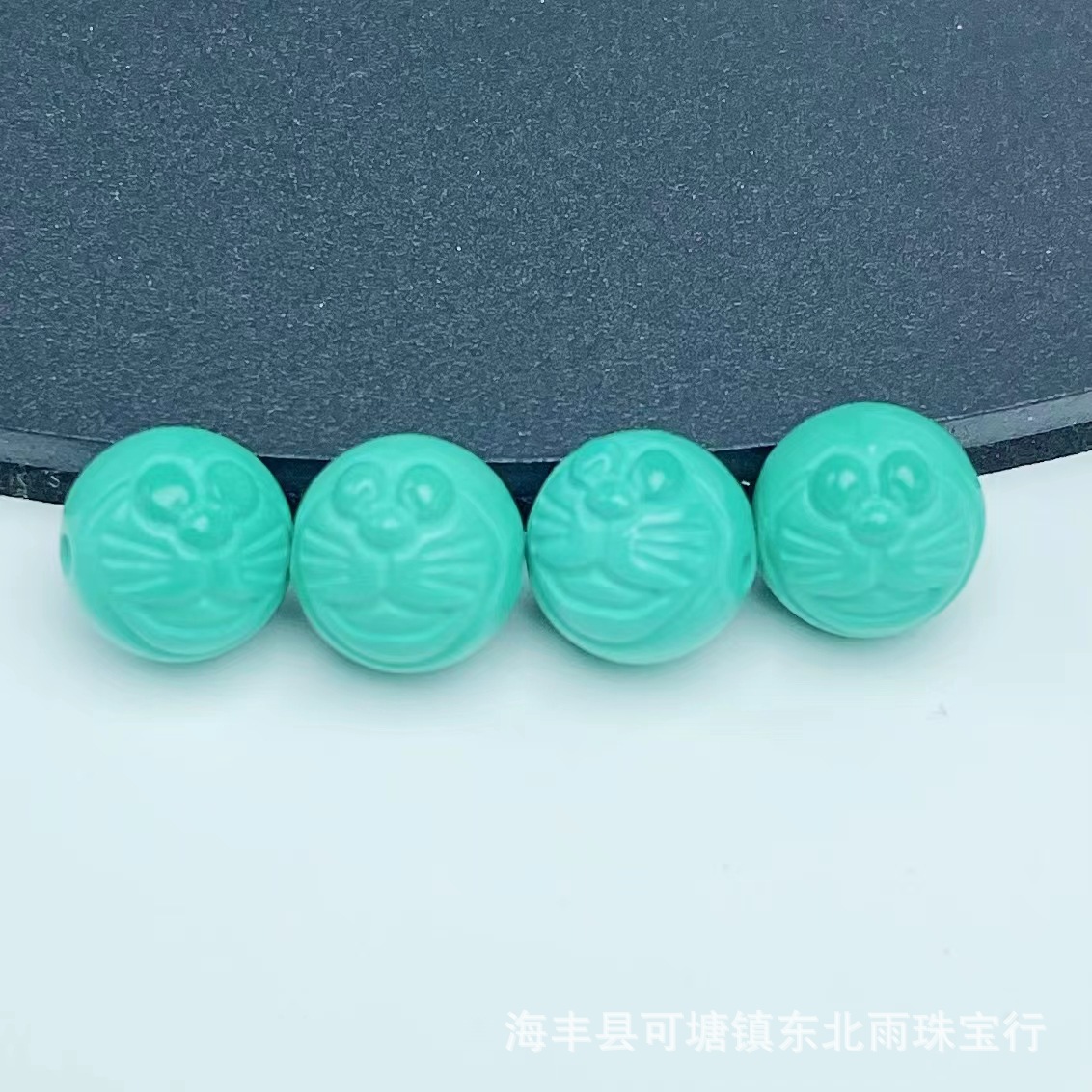 Carved turquoise accessories