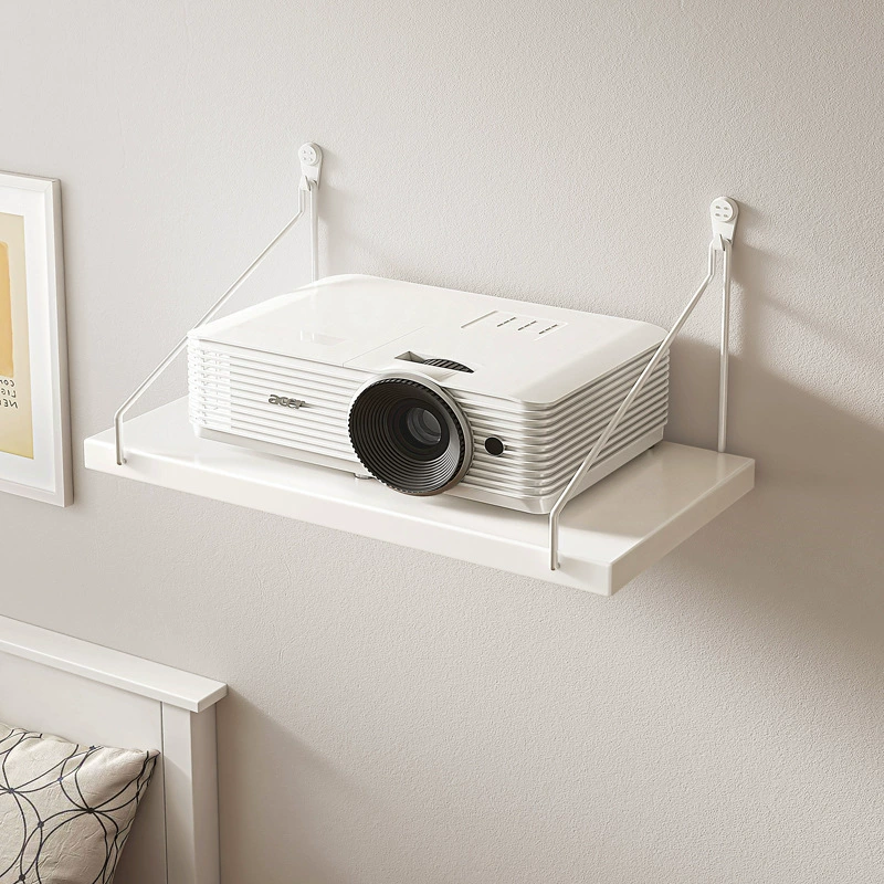 Настенный кронштейн для проектора без сверления, потолочное крепление, подставка для хранения у кровати, настенная полка для дома