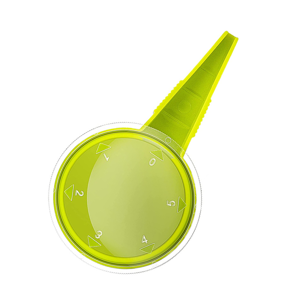 Herramienta de mano para dispensador de semillas de siembra, paquete de 6 sembradoras de jardín ajustables de mano con 5 ajustes de dial, ideal para semillas pequeñas de flores, verduras