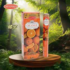 DEEPIKA印度进口橘子味ORANGE房间清新空气印度香薰线香批正品